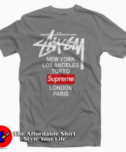 Stussy X Supreme World Tour Collab2 247x296 Stussy X Supreme World Tour Collab Tee Shirt
