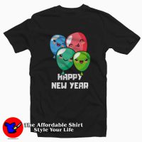 Awesome Ballon Happy New Year Tee Shirt