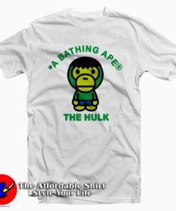 Bape A Bathing Ape x Marvel Hulk Tee Shirt