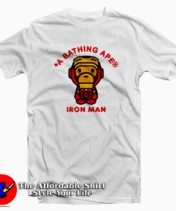Bape A Bathing Ape x Marvel Iron Man Tee Shirt
