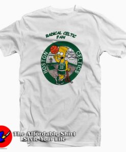 Bart Simpson Radical Boston Celtics Tee Shirt