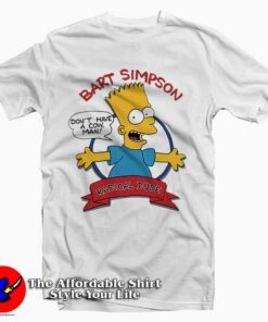 Bart Simpson Radical Dude Cartoon Tee Shirt