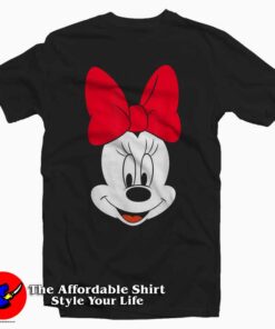 Best Sell Disney Minnie Mouse Big Face Tee ShirtFor Sale