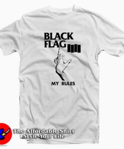 Black Flag My Rules Tee Shirt