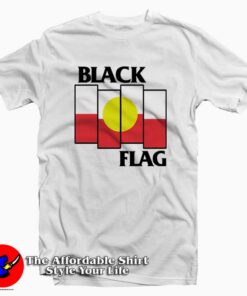 Black Flag X Aboriginal Flag Tee Shirt