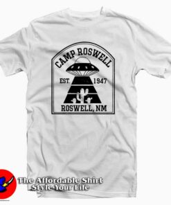 Camp Roswell Alien Camping Tee Shirt