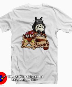Catbus and Totoro - A Fun Ride Tee Shirt