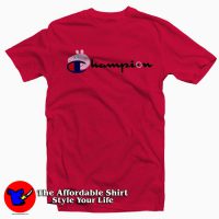 Champion Peppa Pig Funny Tee Shirt Red