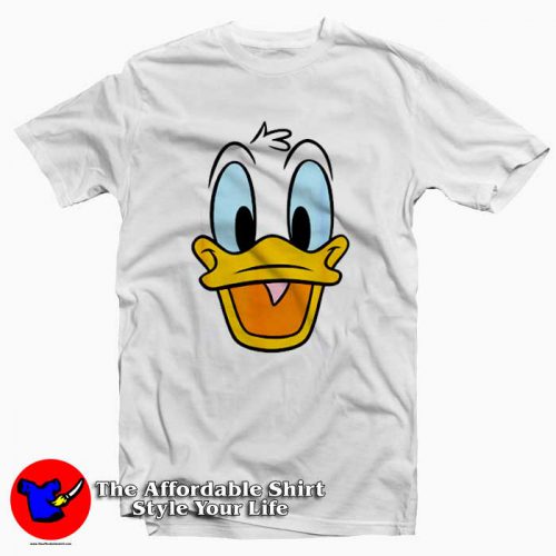 Disney Donald Duck Big Face 500x500 Disney Donald Duck Big Face Tee Shirt