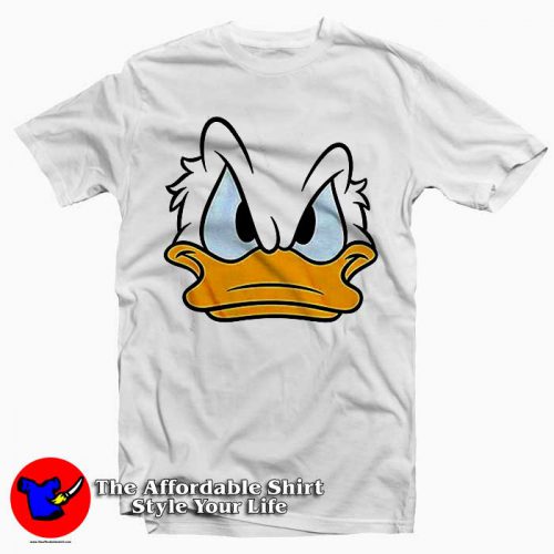 Disney Mad Donald Duck Face World Tee Shirt 500x500 Disney Mad Donald Duck Face World Tee Shirt