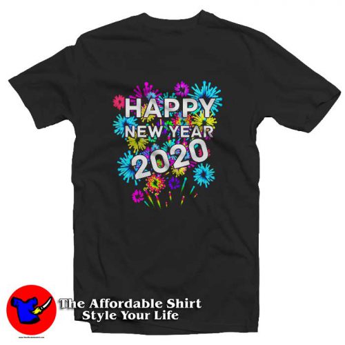 Happy New Year 2020 500x500 Happy New Year 2020 Full Color Tee Shirt
