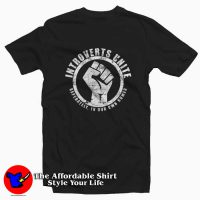 Introverts Unite Seperately Funny Tee Shirt