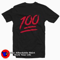 Keep it 100 Emoji Red Logo Tee Shirt