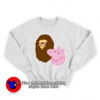 A Bathing Ape Peppa Pig Parody Unisex Sweatshirt