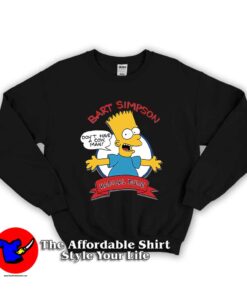 Bart Simpson Radical Dude Cartoon Unisex Sweatshirt