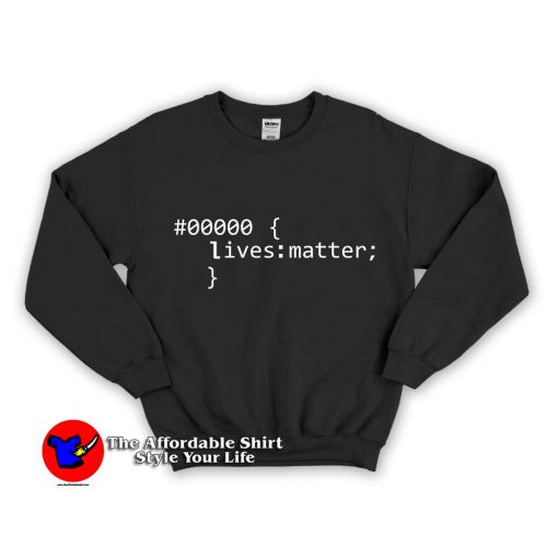 Black Lives Matter Code 500x500 Black Lives Matter Code Unisex Sweatshirt