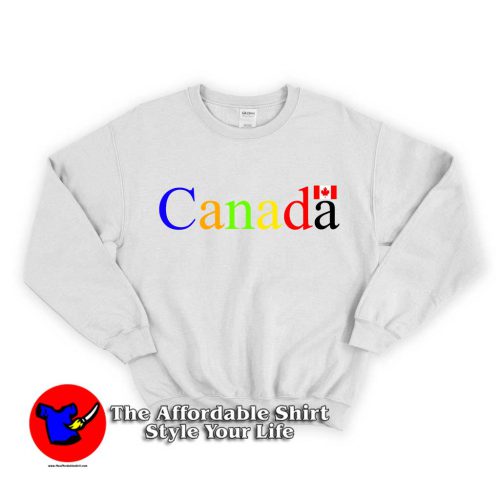 Canada Flag Letter 500x500 Canada Flag Letter Unisex Sweatshirt