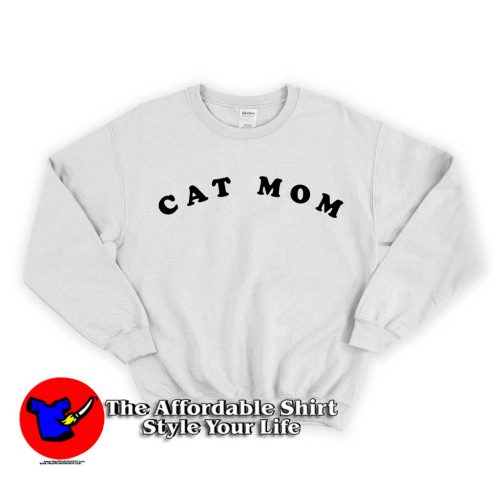 Cat mom 500x500 Cat mom Unisex Sweatshirt