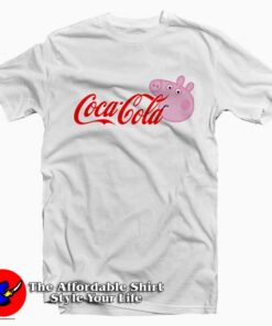 Coca Cola Coke X Peppa Pig Parody Tee Shirt