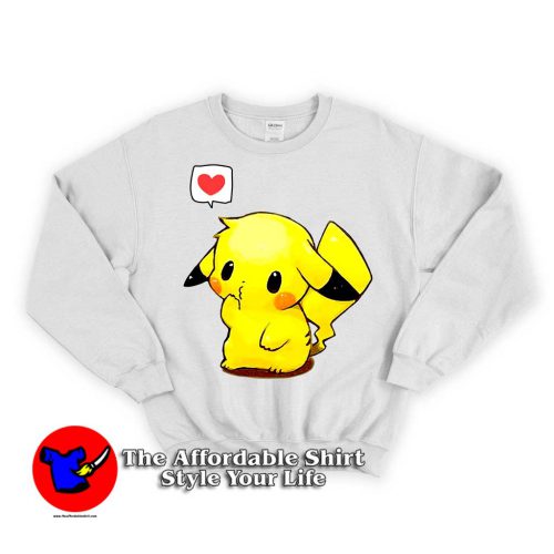 Cute Pokemon Pikachu 1 500x500 Cute Pokemon Pikachu Unisex Sweatshirt