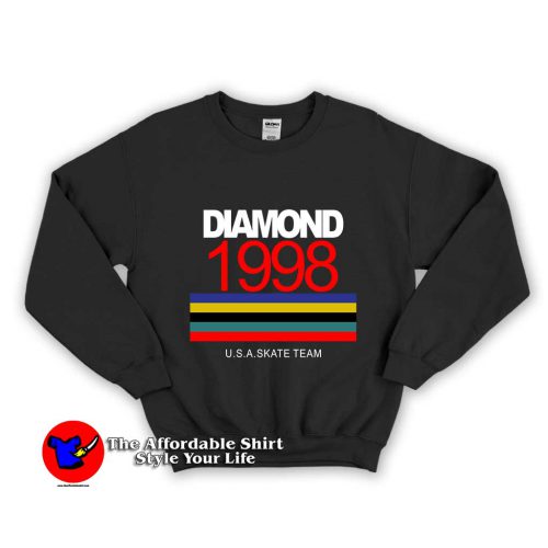 Diamond 1998 USA Skate 1 500x500 Diamond 1998 USA Skate Unisex Sweatshirt