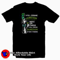 Dr Seuss Drink Whiskey Here Or There Tee Shirt