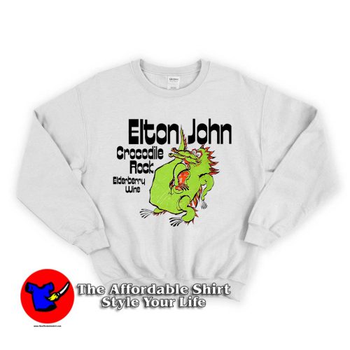 Elton John Crocodile Rock 500x500 Elton John Crocodile Rock Unisex Sweatshirt