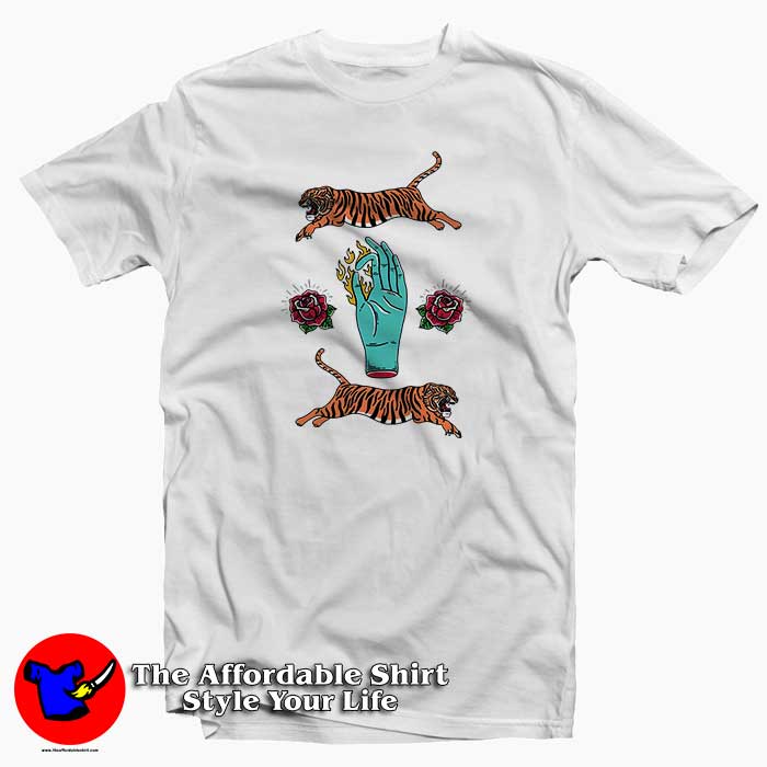 Fire Hoop Tiger 510x510 image Fire Hoop Tiger 510x510 Fire Hoop Tiger Tee Shirt