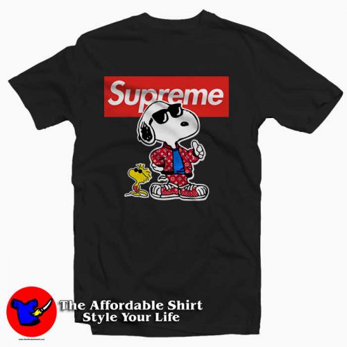 Grunge Snoopy Supreme Collab 500x500 Grunge Snoopy Supreme Collab Tee Shirt
