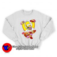 Homer Simpson Donut Unisex Sweatshirt