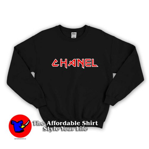 Iron Maiden Inspired Chanel 1 500x500 Iron Maiden Inspired Chanel Unisex Sweatshirt