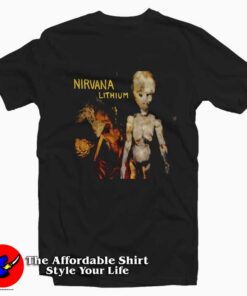 Lithium Song Nirvana Band Tee Shirts