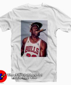 Michael Jordan Cigar Smoke Champions Tee Shirt