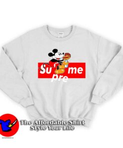 Mickey Mouse Box Logo Supreme Unisex Sweatshirt