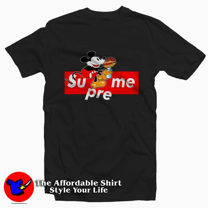 Get Buy Mickey Mouse Box Logo Tee Shirt On Sale