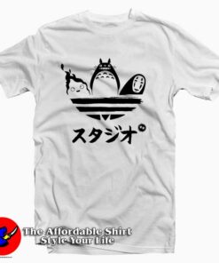My Neighbor Totoro Adidas Parody Tee Shirt