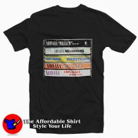 Nirvana Album Cassettes Tee Shirt