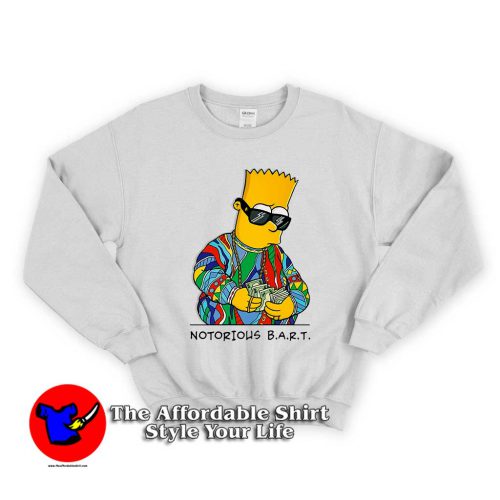 Notorious Bart Simpson 1 500x500 Notorious Bart Simpson Unisex Sweatshirt