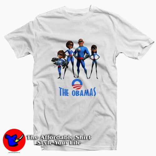 Obamas as the Incredibles 500x500 Obamas As The Incredibles Tee Shirt