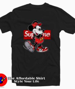 Old Disney Mickey Mouse Style Supreme Tee Shirt