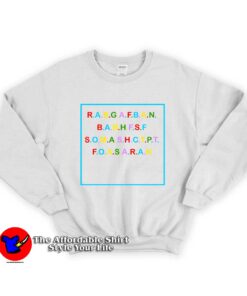 Pride Rainbow Alfabet Unisex Sweatshirt