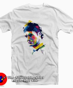 Roger Federer Art Cheap Graphic Tee Shirt