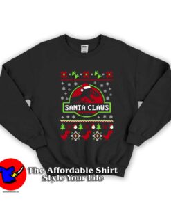Santa Claws Jurassic Park Ugly Unisex Sweatshirt