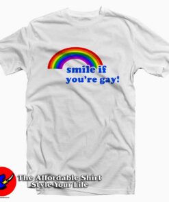 Smile If You Are Gay Tee Shirt