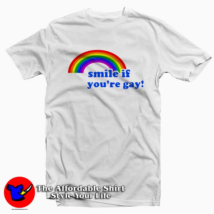 Smile If You Are Gay 510x510 image Smile If You Are Gay 510x510 Smile If You Are Gay Tee Shirt