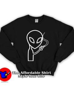 Smoking Alien Unisex Sweatshirt