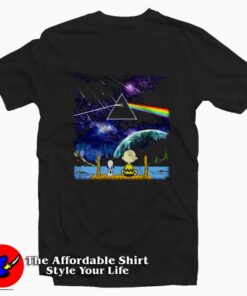 Snoopy and Charlie Brown Pink Floyd Tee Shirt