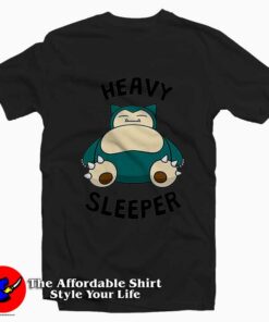 Snorlax Heavy Sleeper Cool Tee Shirt