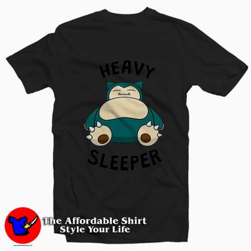 Snorlax Heavy Sleeper 500x500 Snorlax Heavy Sleeper Cool Tee Shirt