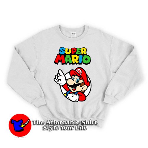 Super Mario 500x500 Super Mario Unisex Sweatshirt